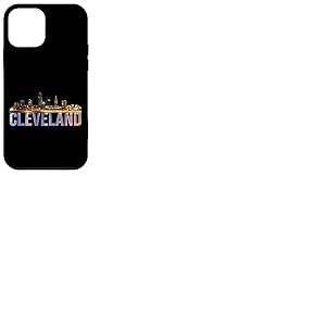 The Land Night Downtown Cleveland Skyline Art Ohio Downtown Coque pour iPhone 12 Mini