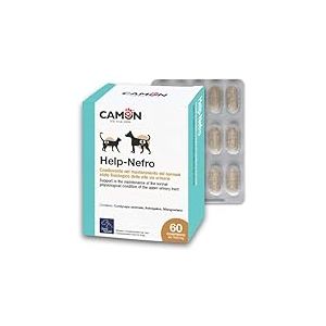 CAMON | Help-Nefro, Prise en Charge de l'insuffisance r&eacute;nale et des Voies urinaires Chiens et Chats, Format de 60 comprim&eacute;s
