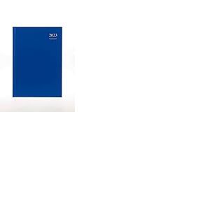 Collins Essential Agenda journalier A4 avec rendez-vous 2023 – Bleu – Calendrier annuel, journal, journal et planificateur pour affaires, bureau et personnel