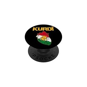 Drapeau kurde, kurde, drapeau kurde. PopSockets PopGrip Adhésif