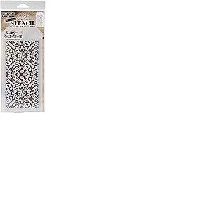 Tim Holtz Pochoir Flames - Mat&eacute;riau synth&eacute;tique - 28,3 x 11,5 x 0,1 cm