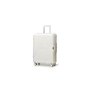 WITTCHEN Valise Moyenne en matériau Polycarbonate 4 roulettes pivotantes Serrure à Combinaison coquilles dures Poids 3,4 kg Blanc