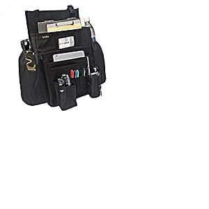 ECWKVN Organiseur de siège avant, organiseur de fichiers pour siège passager avec porte-gobelet dédié pour ordinateur portable, tablette pour voiture, application de la loi, véhicule, noir