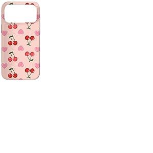 Wild Cherries Hearts Pattern Cherry Red Coque pour iPhone 17 Pro Max