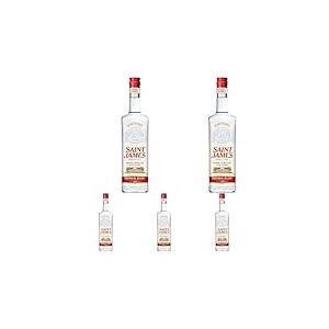 SAINT JAMES - Rhum Blanc Agricole Pure Canne - 70cl (Lot de 5)