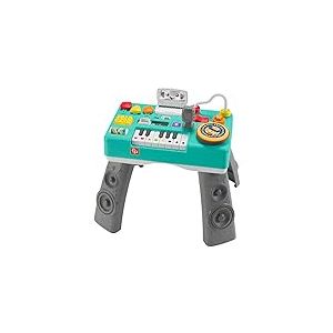 Fisher-Price Ma Table d&rsquo;Activit&eacute;s de DJ Rires & &Eacute;veil | Table d'Activit&eacute; B&eacute;b&eacute; Lumineuse et Musicale | Jouet d'&Eacute;veil Progressif d&egrave;s 6 Mois | 3 Modes| Fran&ccedil;ais - Emballage r&eacute;duit, HXG10