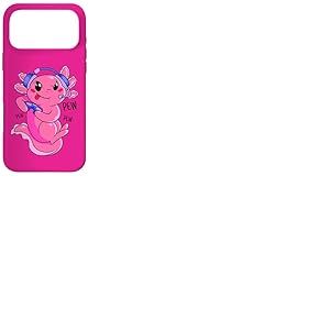 Jeu vid&eacute;o Axolotl Kids Girls Gamer Cute Anime Kawaii Coque pour iPhone 17 Pro Max