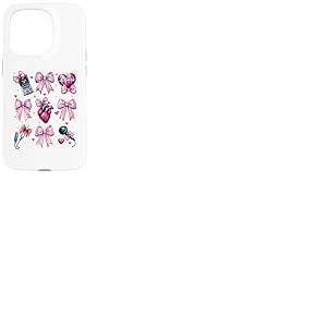 Coquette Bow Echo Tech Technicienne en échocardiographie Fille Maman Coque pour iPhone 15 Pro