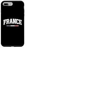 Cadeau Drapeau France France ami Cadeau Minimaliste France Coque pour iPhone 7 Plus/8 Plus