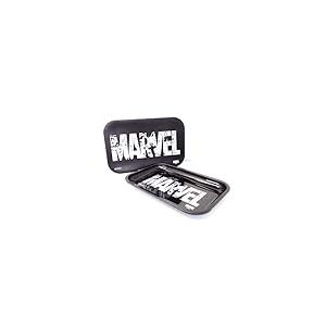 Homadict Plateau multiusage Marvel avec Couvercle Magnétique - pour Rangement, Décoration, Service - 29 x 19 centimètre - Licence Officielle Marvel