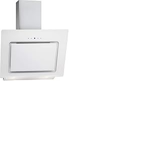 Hotte inclinée a led blanche Bomann DU771-1-G-blancBlancHotte aspirante sous-structure d'une largeur de 60 cm, Aspiration puissante de 603,1 m³/h, Eclairage LED efficace (blanc chaud 2W