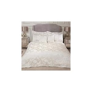 Emma Barclay Butterfly Meadow Parure de lit Jacquard avec Housse de Couette Crème Super King Size