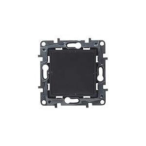 LEGRAND Couvercle aveugle pour installation encastrée, gamme Niloé Step, couleur anthracite, 398308