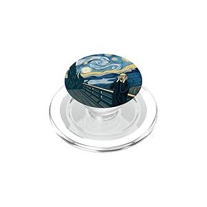 The Scream Starry Night Fusion Surréaliste Expression Art PopSockets PopGrip pour MagSafe