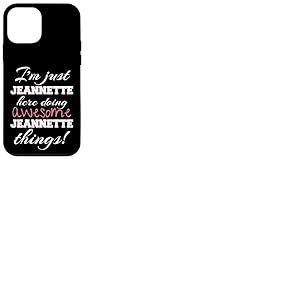 Jeannette Here Doing Awesome Jeannette Things Pr&eacute;nom Coque pour iPhone 12 Mini