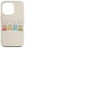 Quatuor de Chiens Moderne Bulldog Retro Atomic Mid Century Coque pour iPhone 13 Pro