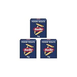 Barilla Pâtes Penne Rigate 1 kg (Lot de 3)