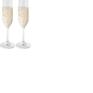 APS 10540 Fl&ucirc;te &agrave; champagne en plastique Tritan transparent, &Oslash; 5 cm, hauteur 23 cm, 190 ml (Lot de 2)