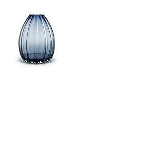 Holmegaard Vase H34 cm 2Lip en verre souffl&eacute; Originaldesign, bleu