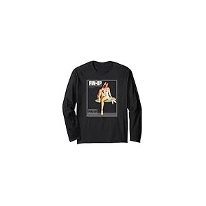 Pin Up Girl Vintage Pin-Up Magazine Manche Longue