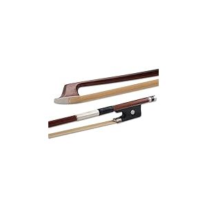 GEWA Pure Archet pour Alto 4/4 - Crin Naturel - Baguette Carrée - Hausse en Ébène