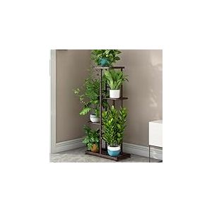 GarveeMore Support de plantes en m&eacute;tal pour l'int&eacute;rieur et l'ext&eacute;rieur, &eacute;tag&egrave;re &agrave; fleurs d'angle pour plusieurs plantes, support de fleurs, escalier de plantes, balcon ext&eacute;rieur, jardin, salon
