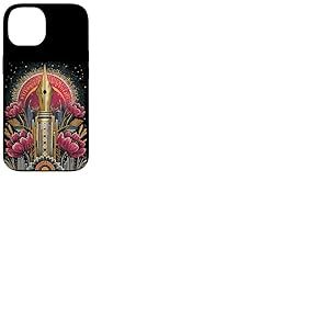 Stylo-Plume Art d&eacute;co avec Ornement Floral r&eacute;tro Vintage Coque pour iPhone 14