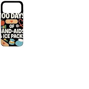 100 Days of Band Aids and Ice Packs Infirmi&egrave;re Scolaire Coque pour iPhone 17 Pro Max