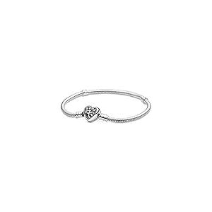 Pandora Bracelet maille serpent fermoir c&oelig;ur arbre de vie, 18