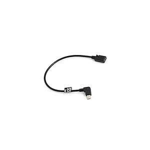 System-S Câble Mini USB Angle de 90 ° coudé vers la Droite vers fiche Femelle Mini USB + câble de Chargement et de données 27 cm