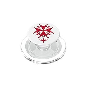 Croix huguenote fran&ccedil;aise protectrice Symbole calvinisme PopSockets PopGrip pour MagSafe