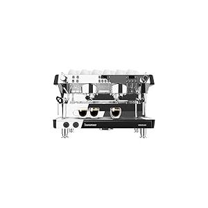 Cecotec Machine a Café Expresso Professionnelle Barista Baristeo Mattina 2x. Machine À Café Professionnelle Avec Deux Groupes, Pré-Infusion Réglable, Pompe 9 Bars, Chaudière Triple, Affichage PID