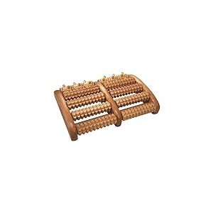 Croll & Denecke Rouleau de massage en bois pour les pieds 2 x 5 roulettes