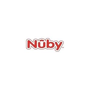 Nuby Baignoire pour bébé avec siège intégré et appuie-tête doux, blanc et gris