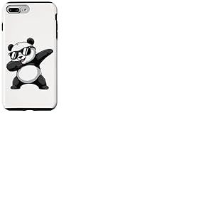 Cool Dabbing Panda Tee Hommes Enfants Tout-Petits Garçons Dab Animaux Coque pour iPhone 7 Plus/8 Plus