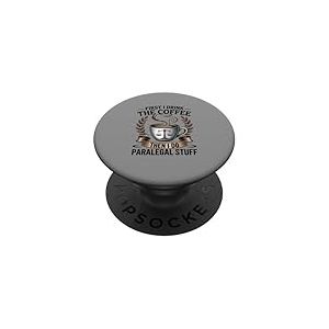 Juridique Professionnel Parajuriste Amoureux Du Café Bureau Humour PopSockets PopGrip Adhésif