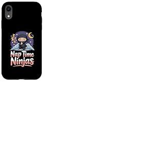Dormeur mignon pour bébé Nap Time Ninjas Coque pour iPhone XR