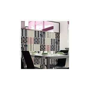 Sticker Mural Carrelage adh&eacute;sif Cuisine Salle de Bain - 9 Stickers Carreaux DE Ciment SCANDINAVE Lauritz - 9stickers10x10cm