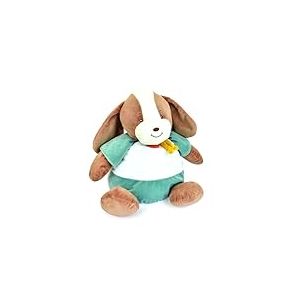 BABY NAT' - Range-Pyjama Lucien le Chien 40 cm - Peluche Naissance Mixte Bébé Fille Garçon - Premier Range Pyjama et Décoration Chambre Bébé - Compagnon Doux et Pratique - Idée Cadeau Baptême - BN6029