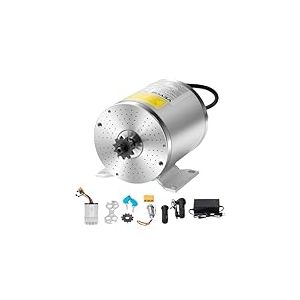 VEVOR Kit de moteur &eacute;lectrique sans balais, 500 W, moteur &eacute;lectrique CC pour karts, 36 V 3000 tr/min, avec contr&ocirc;leur de vitesse et kit de poign&eacute;e d'acc&eacute;l&eacute;rateur, pour v&eacute;lo &eacute;lectrique, moto, scooter