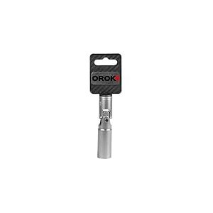OROK - Douille à Bougie articulée - 3/8" - 16 mm - Préchauffage - Permet Le Montage et Le démontage des Bougies de préchauffage - pour Les endroits Difficiles d'accès - Articulation vissée