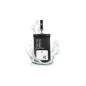 Pelican - S&eacute;rie Marine - Pochette &eacute;tanche IP68 et Flottante pour t&eacute;l&eacute;phone, Accessoire Essentiel de Voyage, Fonctionne avec Tous Les t&eacute;l&eacute;phones, dragonne Amovible, Taille XL, Noir
