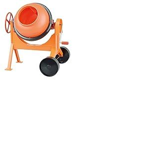 Lena 05004 - Bétonnière 29 cm, mélangeur Orange, Grand mélangeur de Ciment pour la Plage, mélangeur avec Fonction réaliste, Jouet de Sable pour Les Petits constructeurs à partir de 3 Ans
