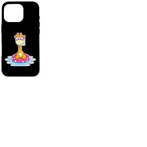 Girafe Natation Bouée Gonflable Été Coque pour iPhone 16 Pro