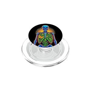 Squelette botanique Radiance, Nature psychédélique Anatomie PopSockets PopGrip pour MagSafe