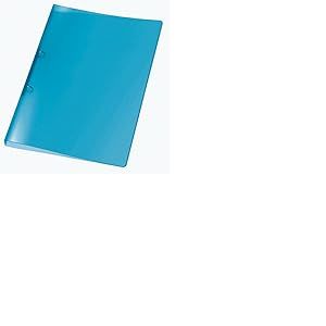 Viquel - Classeur souple A4 en plastique - 2 anneaux - Dos de 2,5 cm - Fourniture de bureau pour le classement et le rangement de documents - Bleu translucide V020246
