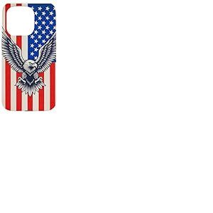Aigle am&eacute;ricain avec Drapeau am&eacute;ricain Coque pour iPhone 15 Pro