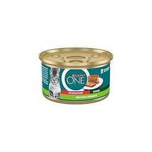 Purina ONE Bifensis Nourriture Humide pour Chat st&eacute;rilis&eacute; Adulte avec Dinde et &eacute;pinards, 12 bo&icirc;tes de 85 g
