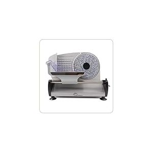 LITTLE BALANCE 8702 Easy Cut Céramique, Trancheuse électrique, Trancheuse à Jambon, Lames acier inoxydable, Epaisseur réglable 0-15 mm, Pour trancher viandes, charcuterie, poissons, fromages, 200 W
