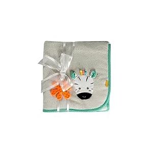 Fehn- Couverture Douillette z&egrave;bre, &Agrave; Fleur, 00049244, Gris, Mittel